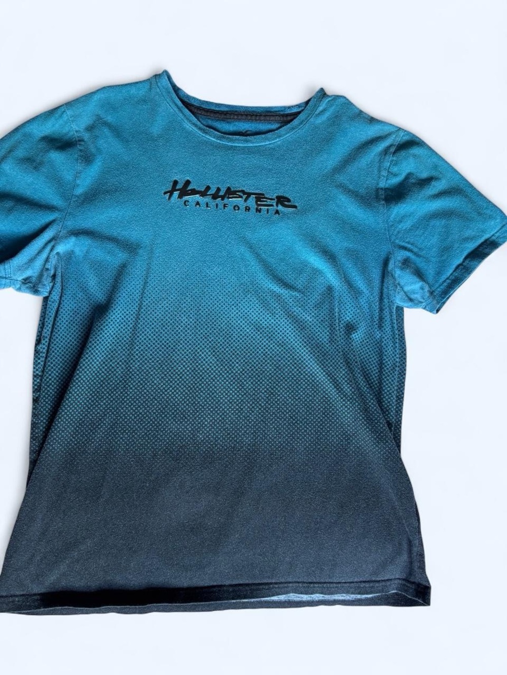 Hollister Blue Ombre Logo Tee